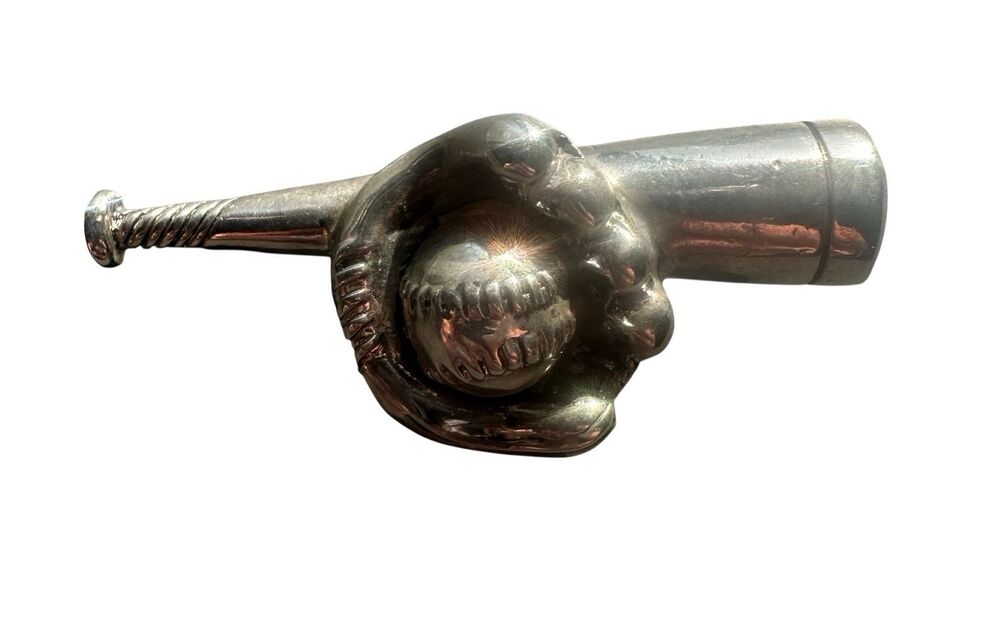 Best Silverplate Baseball Glove Bat pendant brooch